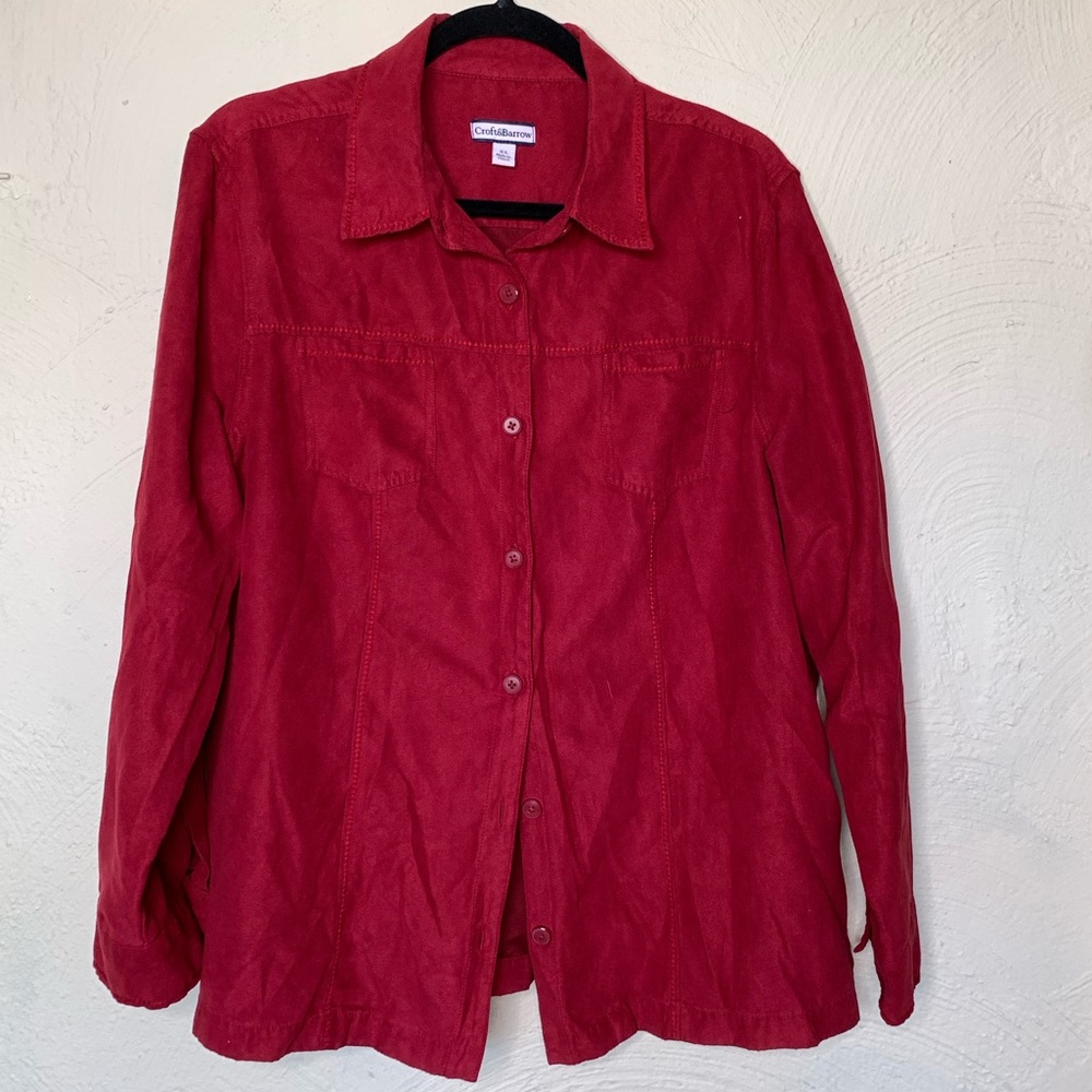 Croft & Barrow XL Button Down Red